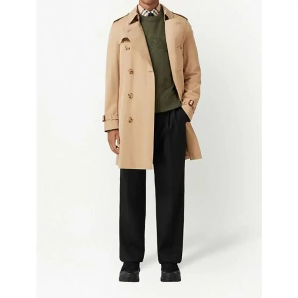 Burberry Burberrys' Trench Coat Kensington Nova Made in England sz 46R VTG Tan - Picture 3 of 16